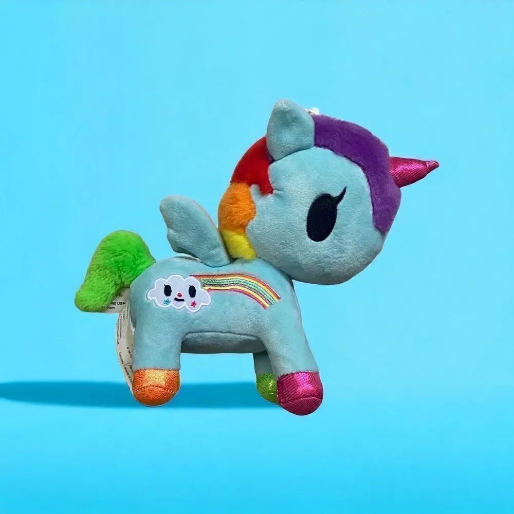 Aurora World Pixie Tokidoki Plush Unicorn Green Rainbow Pegasus Stuffed Animal 7
